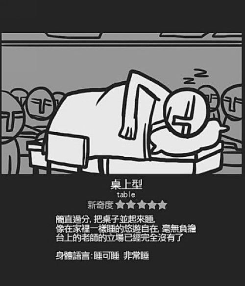 學生銷魂睡姿13式！最後一個根本「終極睡神」.... 