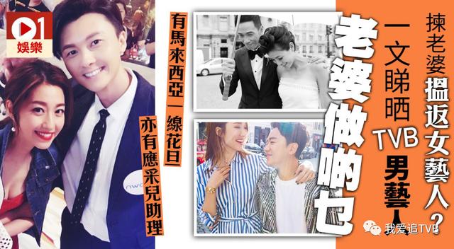 究竟TVB男藝人老婆是做什麼職業？有馬來西亞一線花旦，也有應采兒助理！