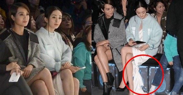 楊冪參加活動被旁邊的小女孩踩到裙尾，她的反應證實了人品 -