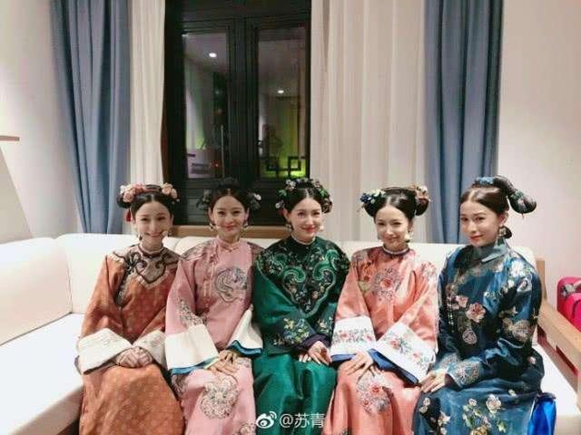 延禧姐妹終於又同框，「嫻妃」佘詩曼與爾晴、明玉等慶中秋~