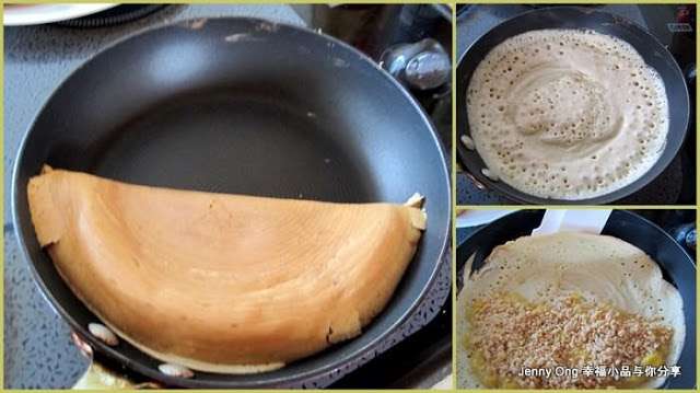 曼煎糕 Apam Balik 的做法, 只需用到平底鍋， 薄的厚的都能輕鬆在家做
