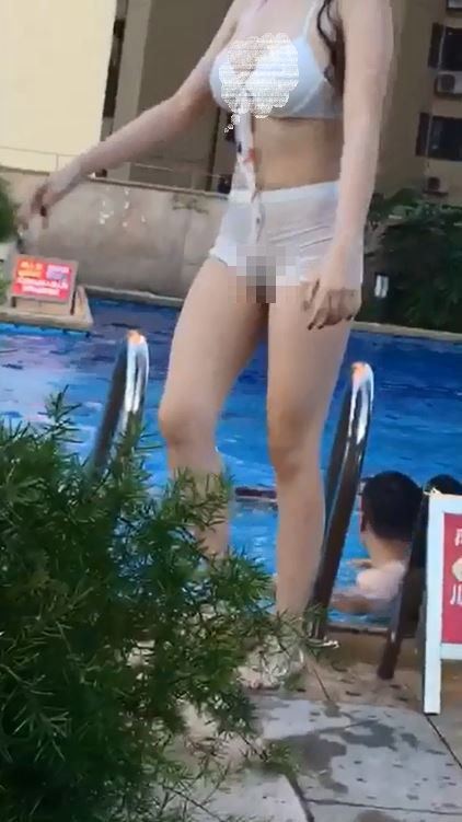 泳衣挑對布料好重要！白皙Q彈妹一起身… 他目睹驚呆 網友全嚇：太清晰(圖+影)
