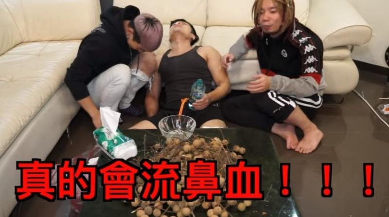 極限實測慎入！網紅狂嗑1000顆龍眼「噴鼻血、嘔吐、臉脹紅」…網驚：真的出事了(影