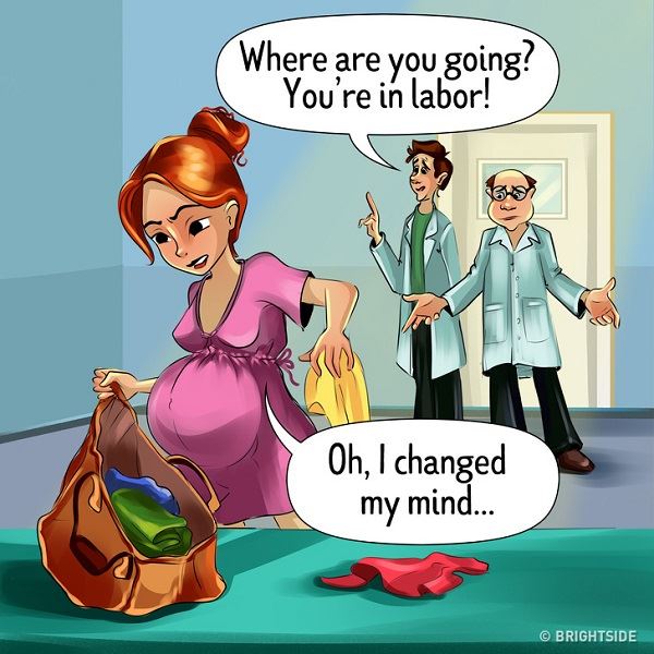 這14個插畫顯示出孕婦的生活真的不易啊！