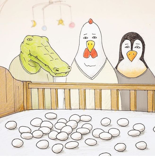 24張「各種崩壞」的惡搞插畫　鱷魚慘變搞笑藝人被玩壞掉