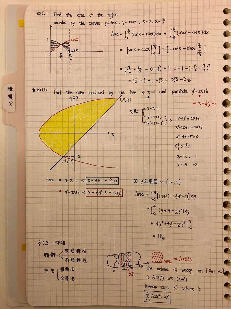 功德無量的「微積分筆記」　交大生寫得超工整：小時後學過書法