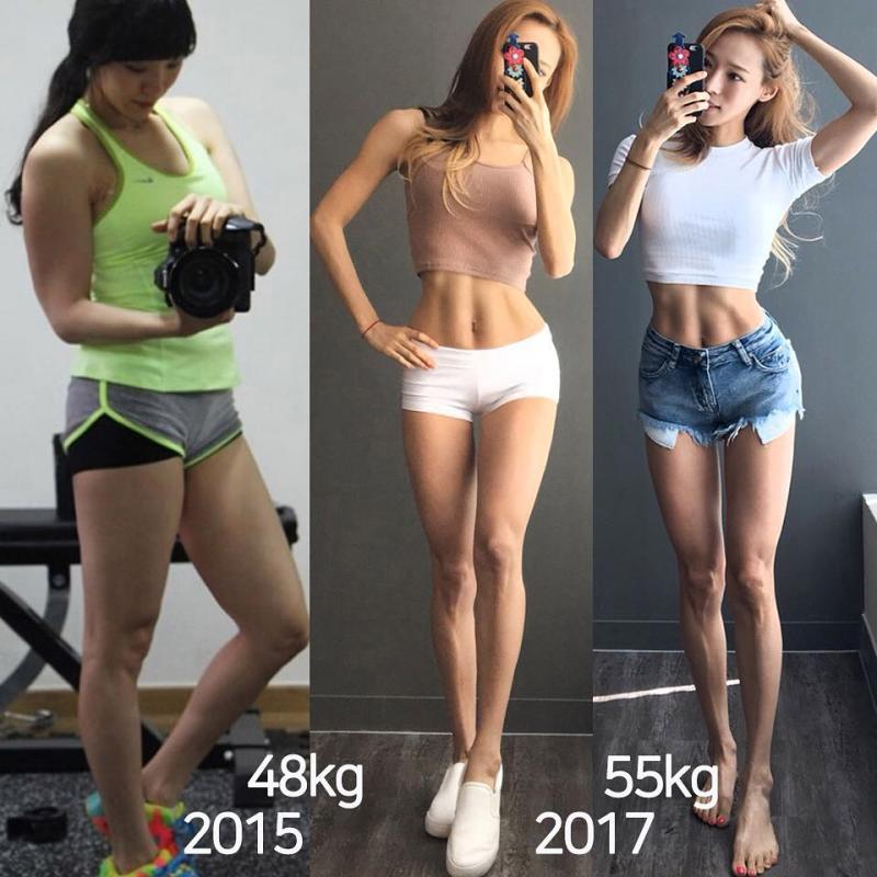 史上最激勵人心！韓國俏媽咪體重上升7KG「油肚象腿→腹肌筷子腿」女孩全都羨慕到炸！