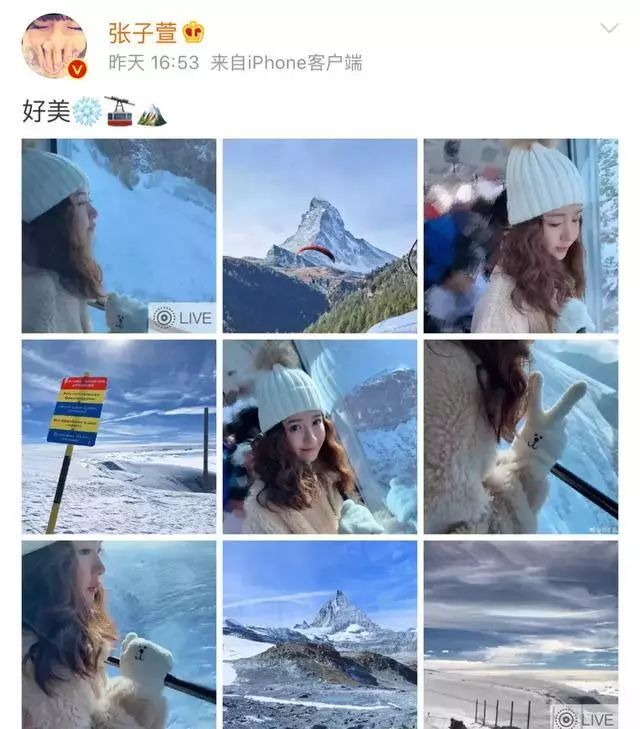 陳赫老婆曬游瑞士美照，長得像洋娃娃的張子萱真的已經34歲了？