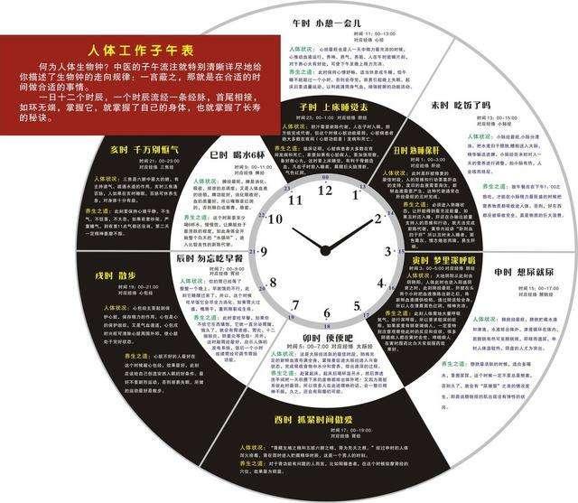 人體養生時間表到底靠不靠譜？醫生終於說了大實話！