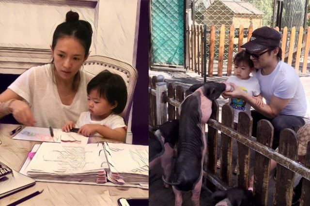 章子怡女兒長大後變化驚人，丑娃變成小美妞，網友：基因果然給力!