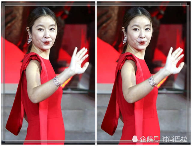 林心如電影節走紅毯被偷拍，近距離未修照暴露第一美女真實顏值！