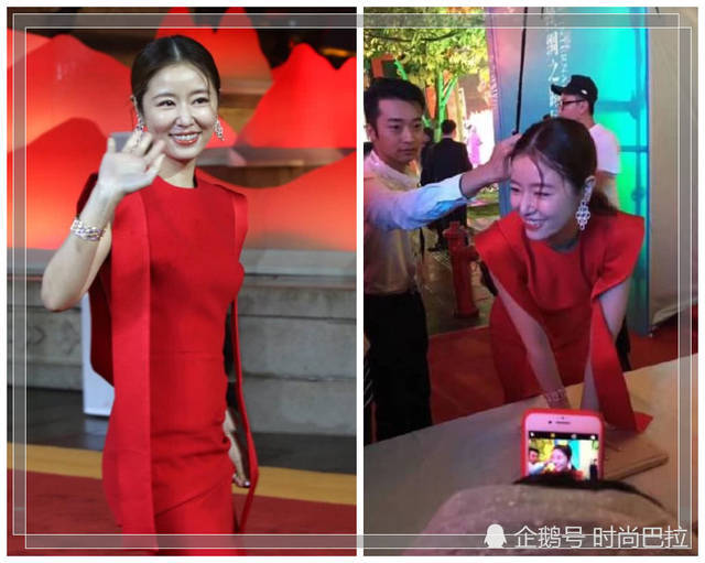 林心如電影節走紅毯被偷拍，近距離未修照暴露第一美女真實顏值！