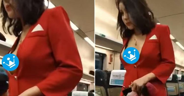 高鐵驚見超大姊姊 「這個側面走來」… 網：看了就有火(圖+影)