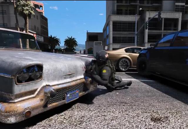 《GTA5》特警執法後，開車去了哪裡？看完後整個人都不好了！