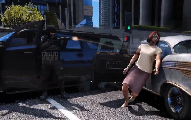 《GTA5》特警執法後，開車去了哪裡？看完後整個人都不好了！