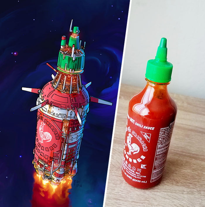 不起眼的生活物品通通變「宇宙飛船」　神人設計師的幻想作品帥斃了