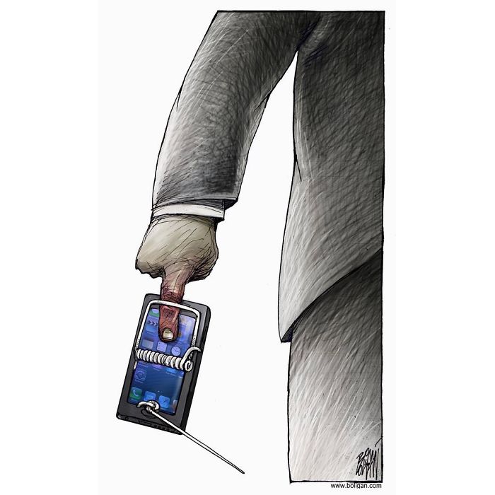 20張「諷刺各種社會問題」的寫實插畫,令人深思...