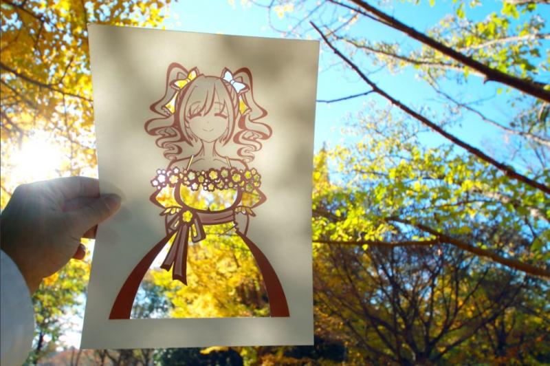 日本藝術家靠大自然「上色」　隨時幫插畫主角換上絕美新服裝