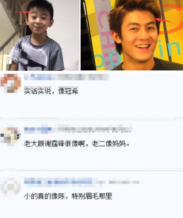 謝霆鋒小兒子近照，長得和他一模一樣，實力打臉「像陳冠希言論」!