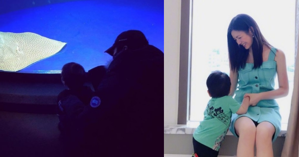 1歲兒子小星星超萌，小龍女陳妍希首次曬全家福，自爆想當虎媽！