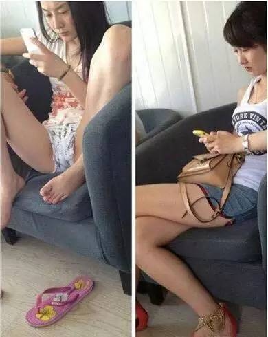 超級爆笑圖片，看到第五張...我已笑到臉抽筋！同學，你帶子掉了，我幫你系上？女神和女屌絲的區別！！