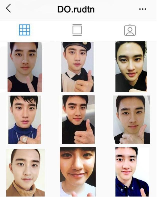 EXO進入ins「全員時代」，如果都暻秀也開ins，應該是這種直男風