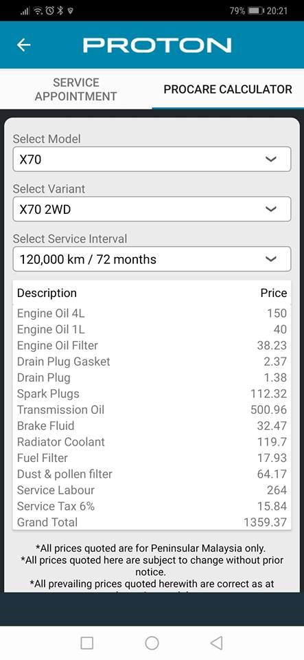 PROTON X70 七年的保養費價錢表曝光！要買的人最好先看！網友被嚇到！
