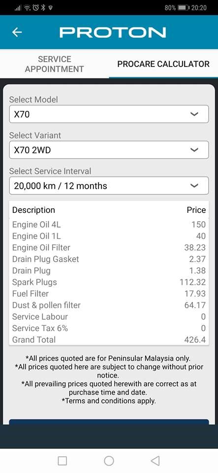 PROTON X70 七年的保養費價錢表曝光！要買的人最好先看！網友被嚇到！