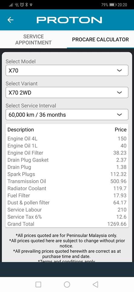 PROTON X70 七年的保養費價錢表曝光！要買的人最好先看！網友被嚇到！