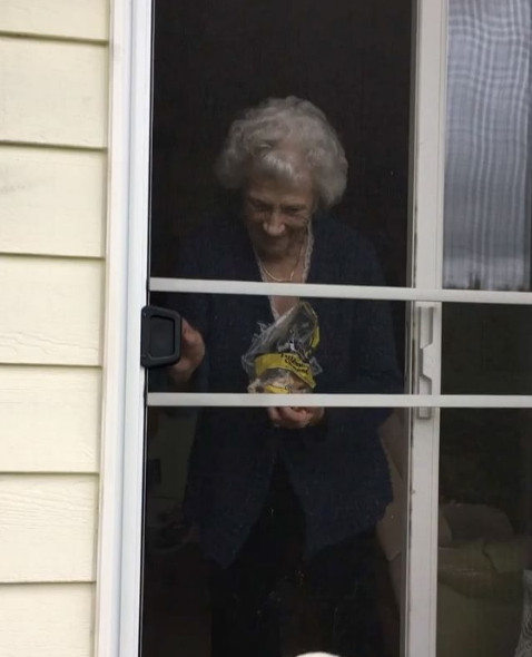 93歲奶奶走了老伴就一直獨居　隔壁大狗溫馨來認親：當我阿嬤豪不好
