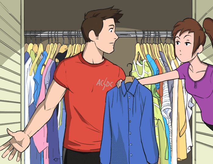 9個證明「女人天生就有超能力」的中肯漫畫！找不到衣服「老婆神手一撈」男網友狂點頭：我的她超會 