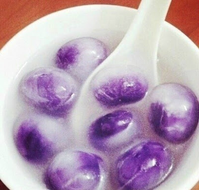 【紫薯水晶湯圓】這個冬至，就和孩子們一起搓湯圓，好吃好看又健康！