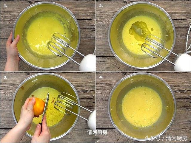 香橙海綿蛋糕的做法，蛋糕蓬鬆有彈性，非常濃郁的香橙味
