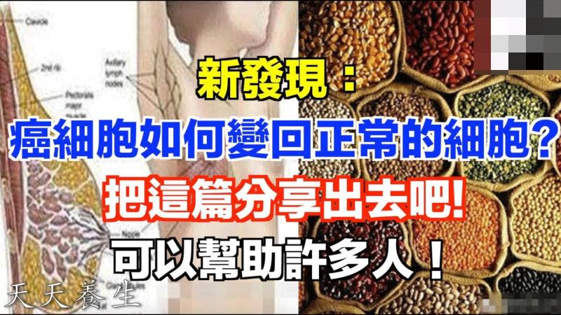 要如何「餓死」身體中的癌細胞？很重要喔！一定要看！（歡迎分享）