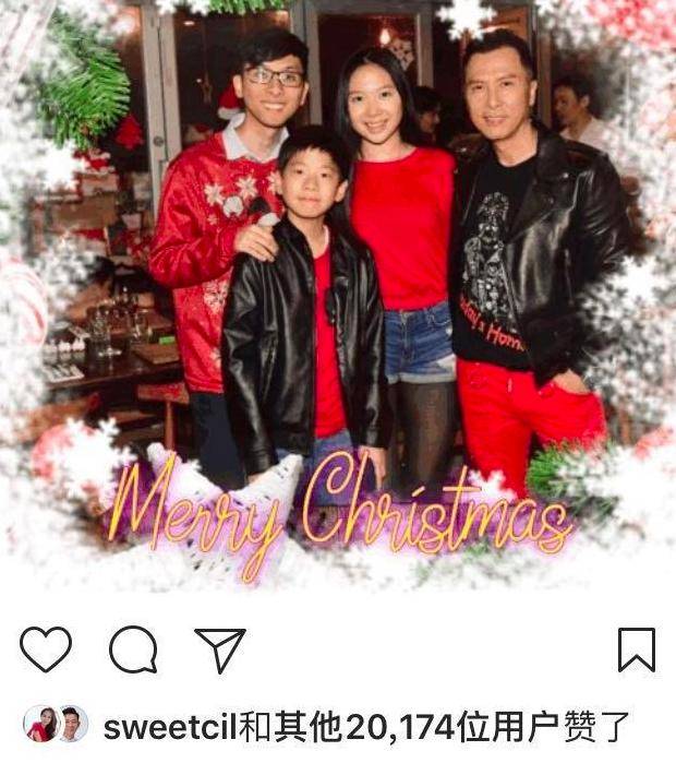 甄子丹首曬和大兒子合照，和弟弟妹妹顏值差距大