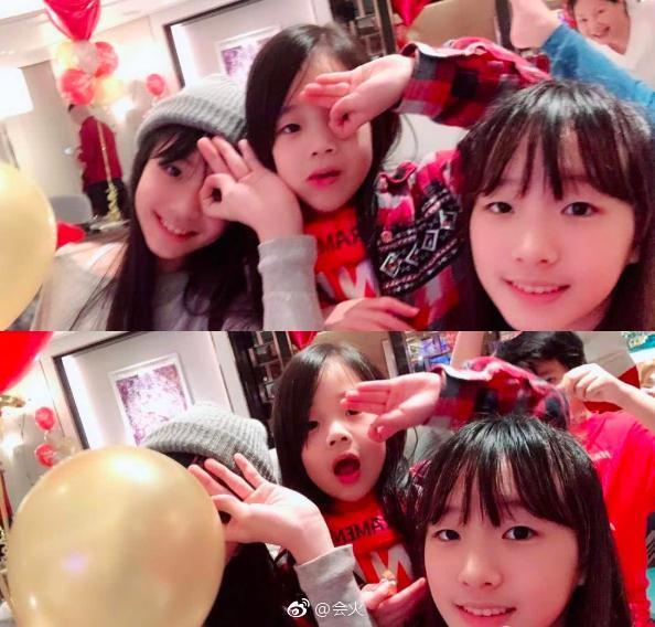 小S闔家跨年，三個女兒整容式長開美炸天，網友：高級臉！