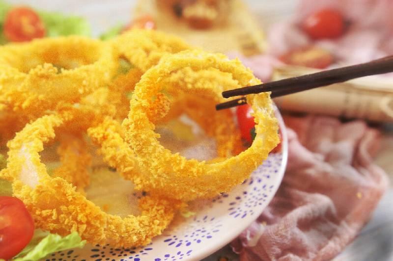 教你一款自製零食，非油炸的洋蔥圈，美味又健康