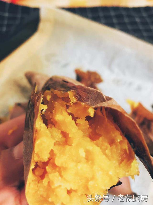 在家自己烤紅薯，吱吱流油，做法簡單，香甜可口，滿屋飄香