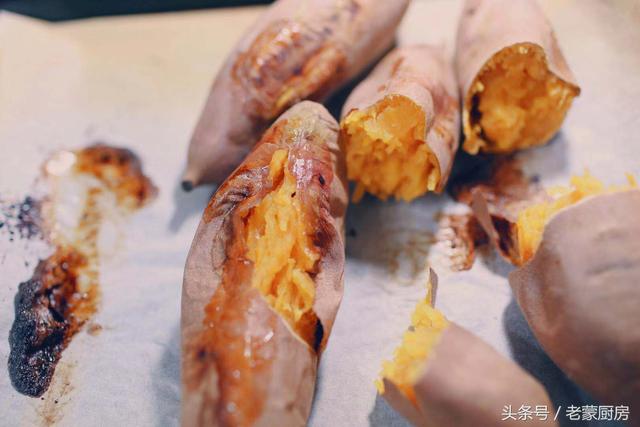 在家自己烤紅薯，吱吱流油，做法簡單，香甜可口，滿屋飄香