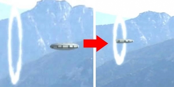 男子驚見半空中有「UFO進入詭異白圈」！他拍下這驚人畫面後，下一秒UFO的舉動讓大家都看傻了！