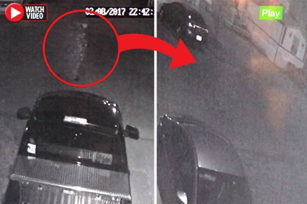 門外感應器一直亮著，出去看又沒人！一看監視攝影機畫面，全家人嚇到隔天連忙搬家逃命！！
