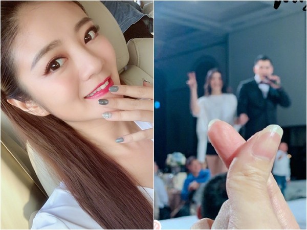 懷上豬寶寶？安以軒參加婚禮「挺凸肚飄孕味」：好幸福❤ 　網樂喊「恭喜當媽媽」她親自回應了
