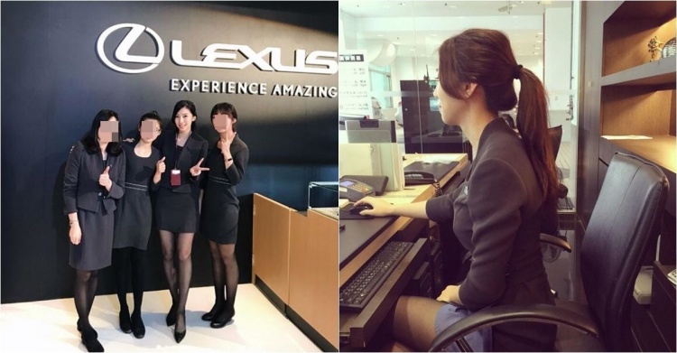 這家LEXUS營業所的素質也太高！神級美女業務「有張景嵐fu」私照爆出好身材:整顆快掉出來