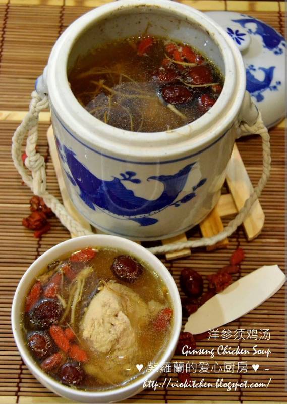 炎熱的天氣，來碗洋參須雞湯 Ginseng Chicken Soup 清熱下火，胃口都會好一些些，而且滋補哦！!!