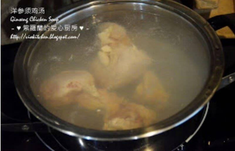 炎熱的天氣，來碗洋參須雞湯 Ginseng Chicken Soup 清熱下火，胃口都會好一些些，而且滋補哦！!!