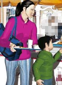 母子倆吃早餐忘記付錢，攤販沒追出去討錢，竟因此救了自己的女兒一命！ 