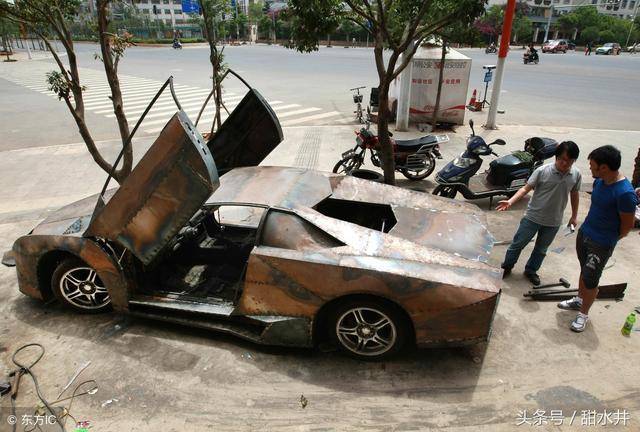 美發店老闆買不起1500萬跑車雇三名焊工造出蘭博基尼 耗資9萬元
