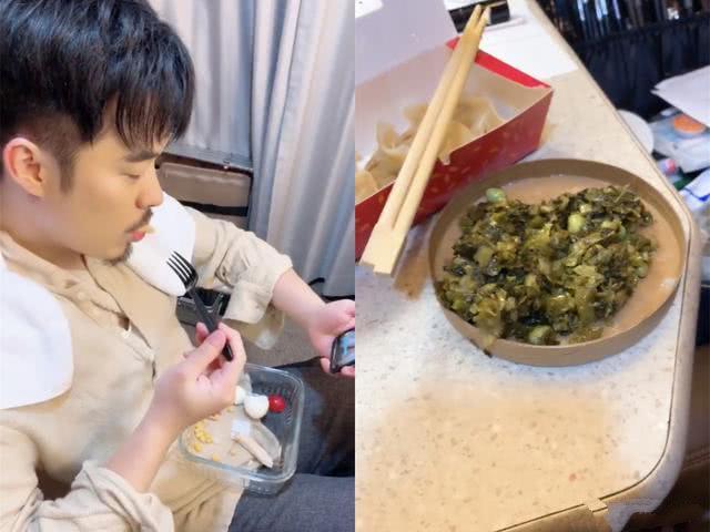 陳赫你又在搞笑，這樣蹲在牆角吃東西，難怪網友差點沒認出 