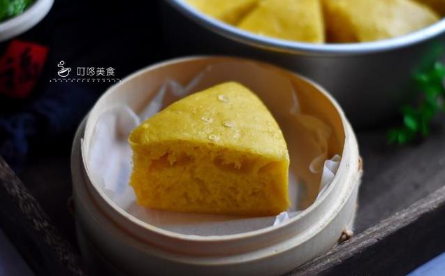 1碗麵粉1塊南瓜，2分鐘學會做發糕，手不碰面就做好，0添加0失敗