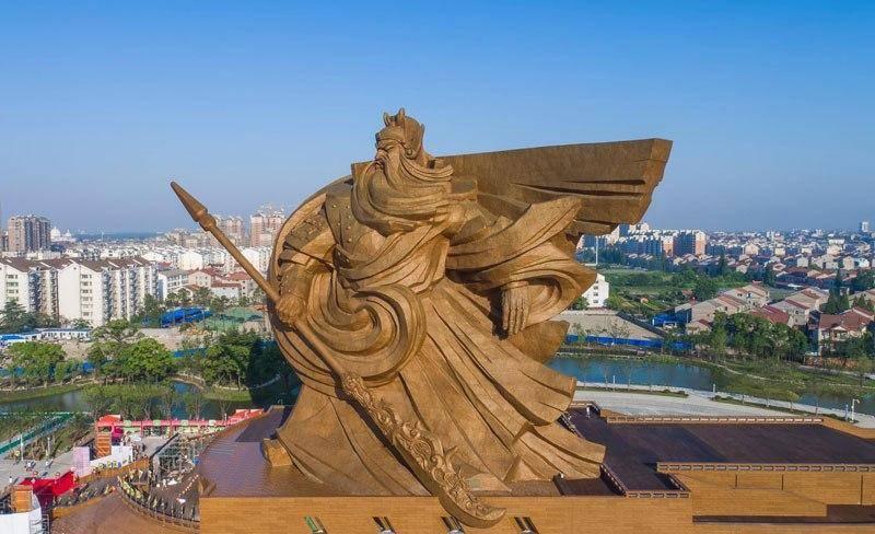 全球最大關公聖像完成！占地228畝，19層樓高，耗資15億，內部竟還另有乾坤